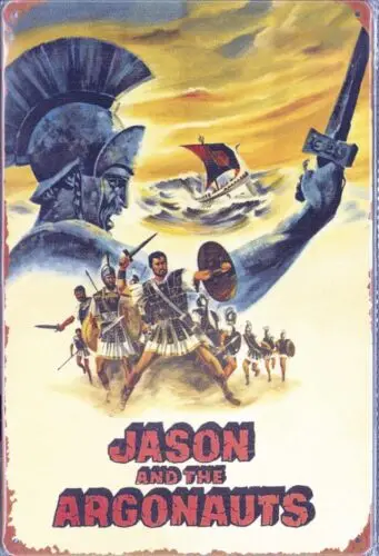 Jason and the Argonauts - Fantasy, Mythology, Action Movie Tin Metal Sign