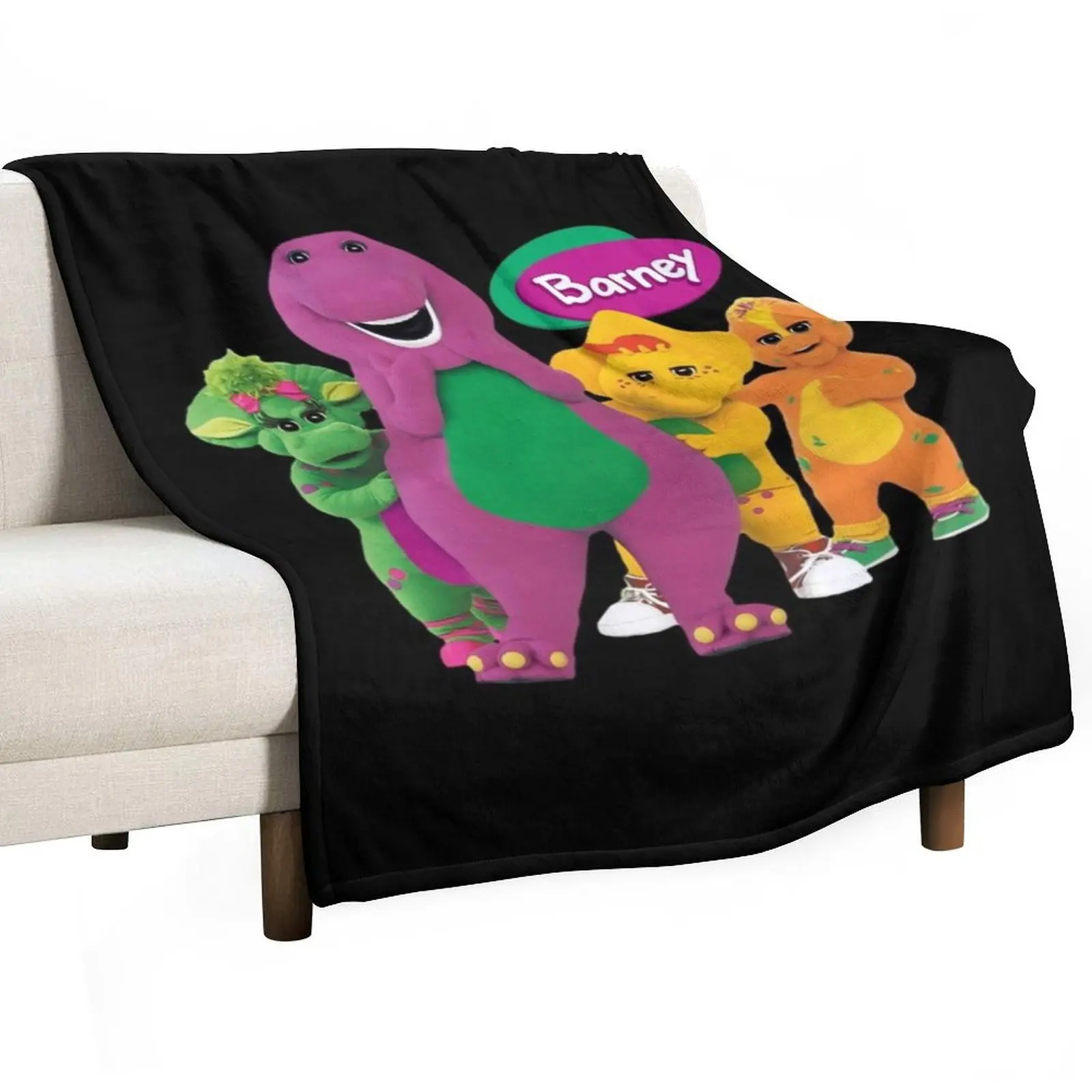 

Barney (Barney & Friends) Throw Blanket Nap cosplay anime halloween Extra Large Throw Blankets