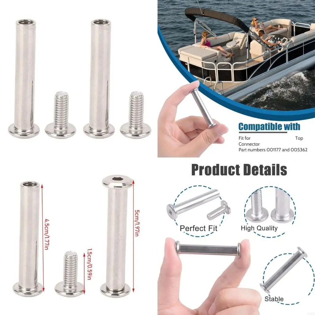 

Marine Fasteners Bolt For Bimini Cover Top Bracket Secure Assembly 001177 005362 H9EE
