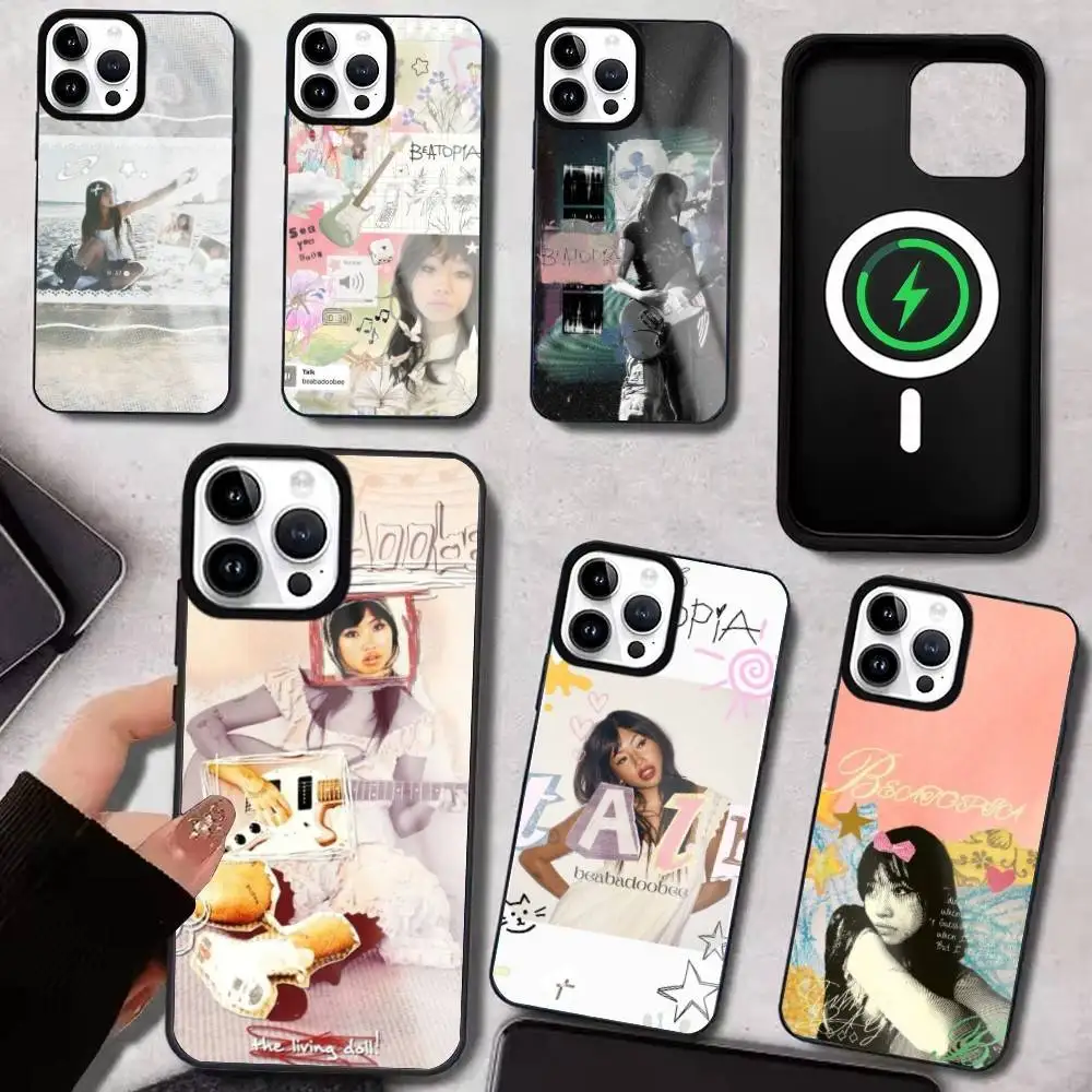 

Singer Beabadoobee Death Bed Phone Case For iPhone17,16,15,14,13,12,11 Plus,Pro Max Magnetic For Magsafe Wireless Charging