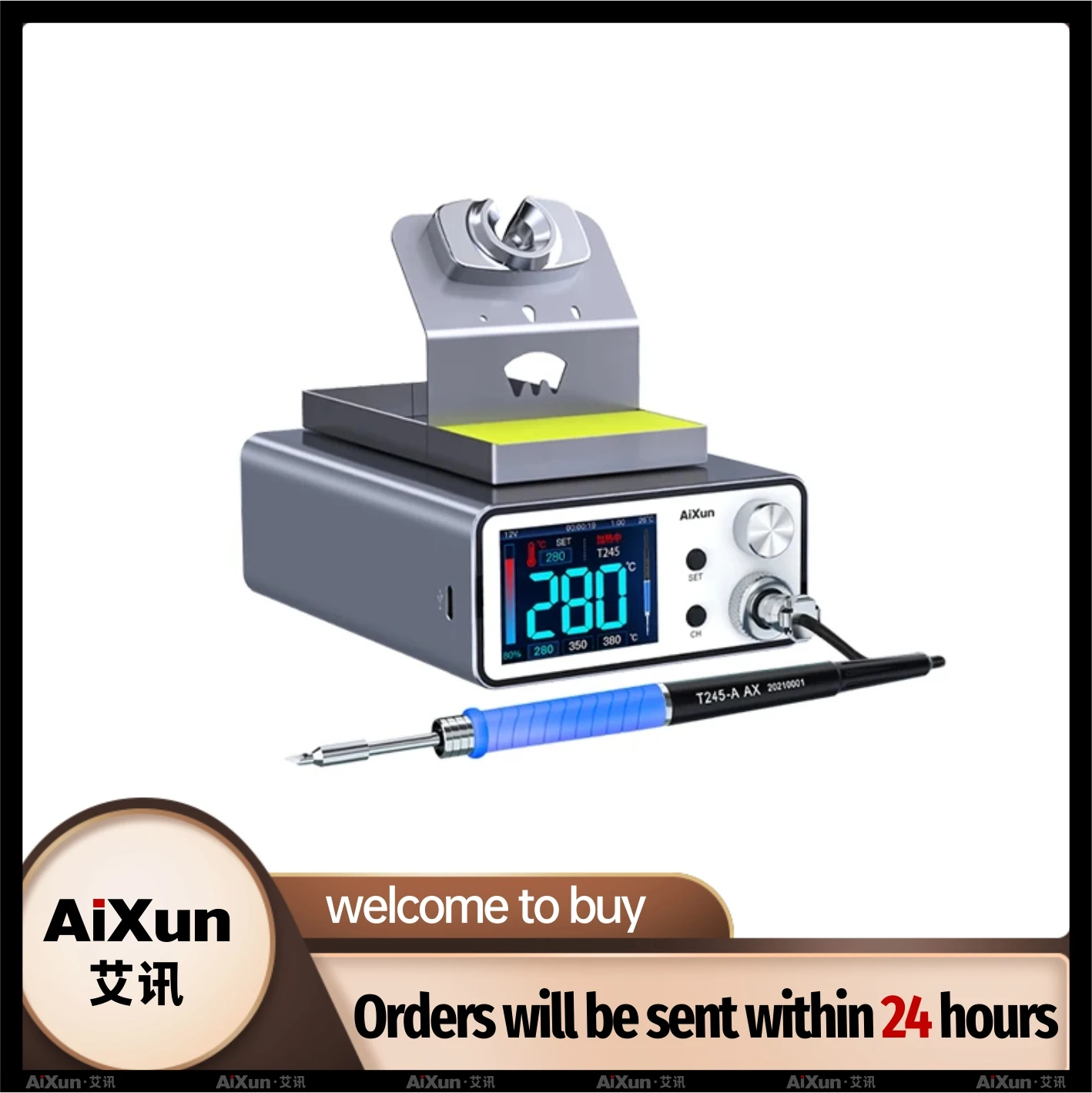 AIXUN Soldering Station T3AS 200W With Electric Soldering IronT245 For Mobile Phone SMD BGA Repair Tools