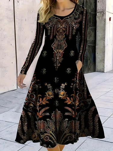 Imagen 1 del producto Vestido elegante a la moda para mujer, vestido informal holgado, vestido para mujer, nuevo temperamento