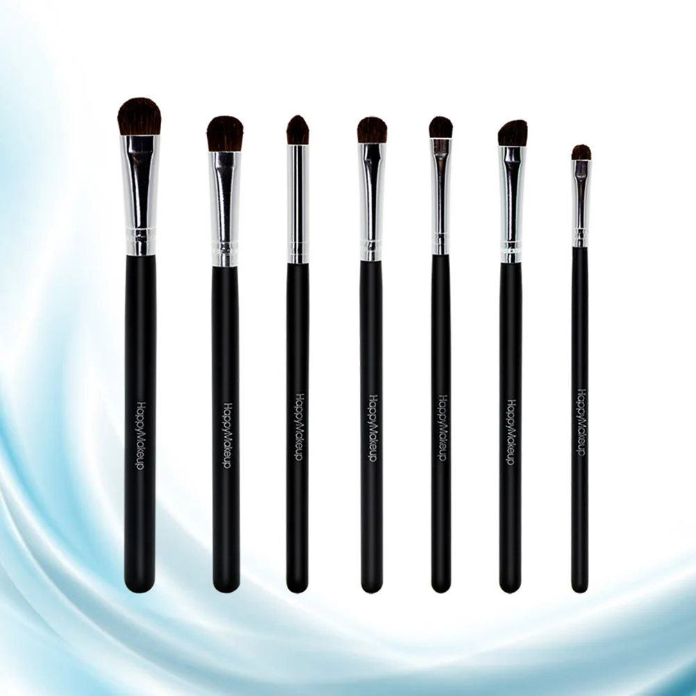 

7 Pcs Eye Tools Bristles Wooden Handle Kit Makeup Tools Eyeshadow Kit Eye Makeup Brush Brush Daily Use