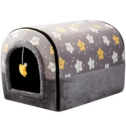 Big Dog Kennel Warm Winter Dog House Mat Detachable Washable Dogs Bed Nest Deep Sleep Tent for Medium Large Dogs House Supplies