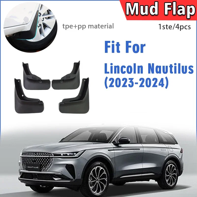 

2023 2024 Front Rear 4pcs FOR Lincoln Nautilus Mud Flaps Guard Splash Mudflaps Mudguard Fender Car Accessories