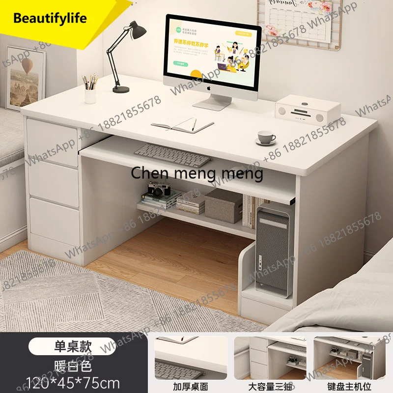 a38 Sedentary table study desks white minimalism elegant Modern Luxury mesa ordenador escritorios de estudio Creative Furniture