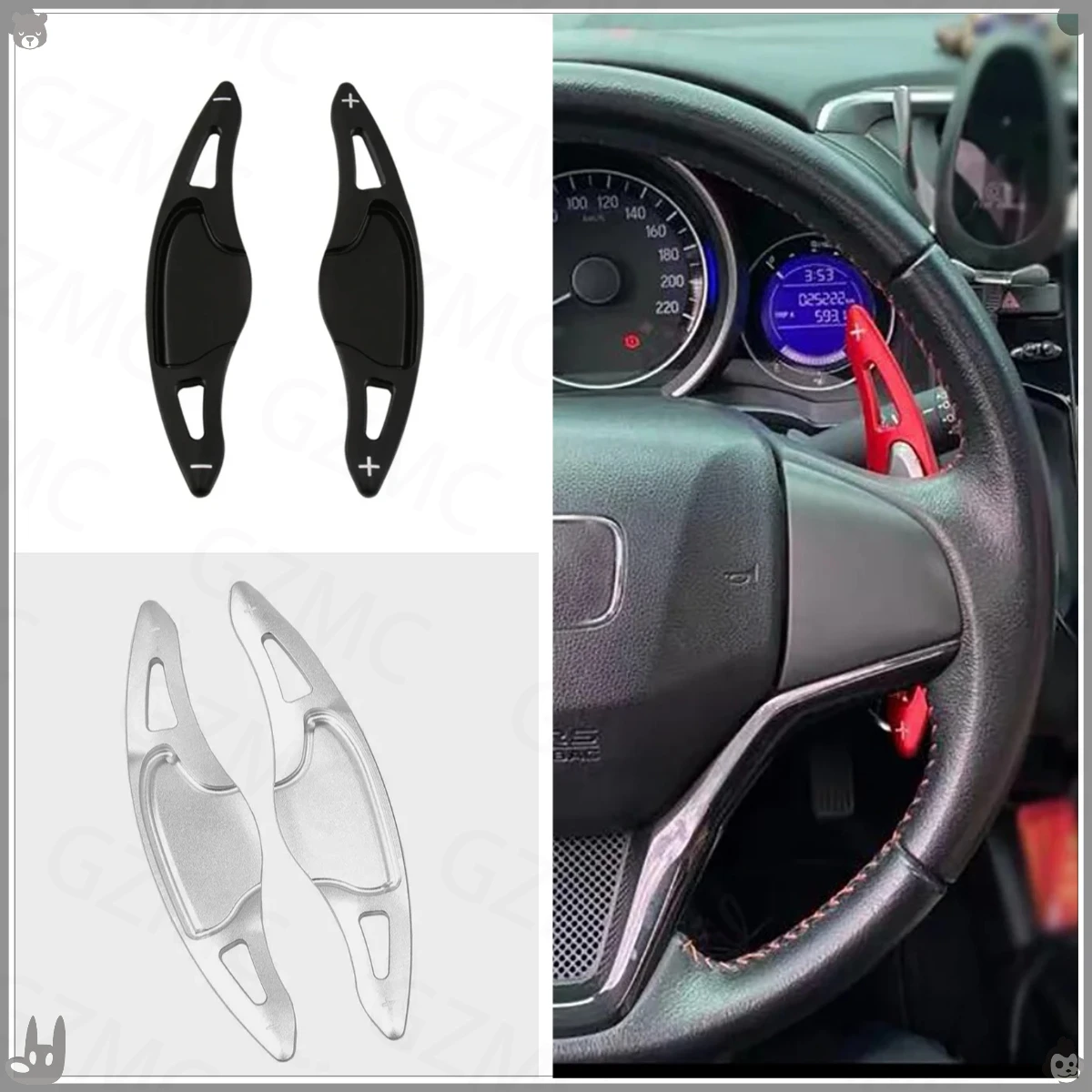 

Лопатка рулевого колеса автомобиля для Honda Jazz 2017-20 HRV 2016-2020 Vezel 2015-17 City 2014-2018 Лопатка переключения рулевого колеса