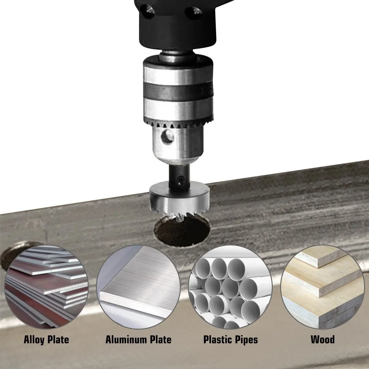 Hoge Snelheid Staal Gatenzaag Boor Set Hss Harde Tip Metalen Hout Hole Cutter Opener Tool Voor Rvs ijzer Legering Aluminium