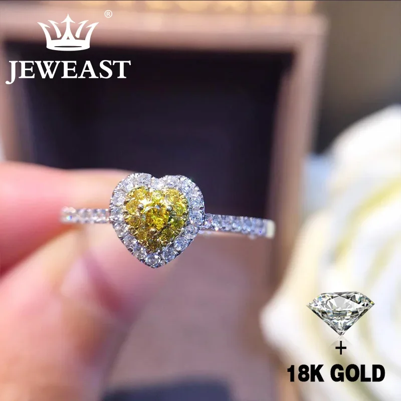 

Natural Diamond 18K Gold Pure Gold Ring Beautiful Gemstone Ring Good Upscale Trendy Classic Party Fine Jewelry Hot Sell New 2023