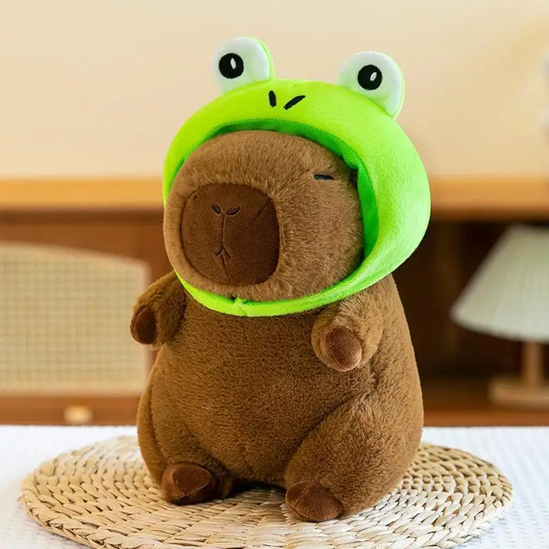 Capybara Stuffed Animal Ultra Soft Dress Up Dolls Kids Plush Doll Toys with Clothes Accessories Stuffed Animal Kids Gifts