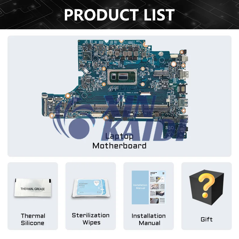 Imagem -06 - Laptop Motherboard para Dell Latitude 3400 3500 179381 0x7j0v 0k3frd i3 i5 i7 Sistema de 8ª Geração