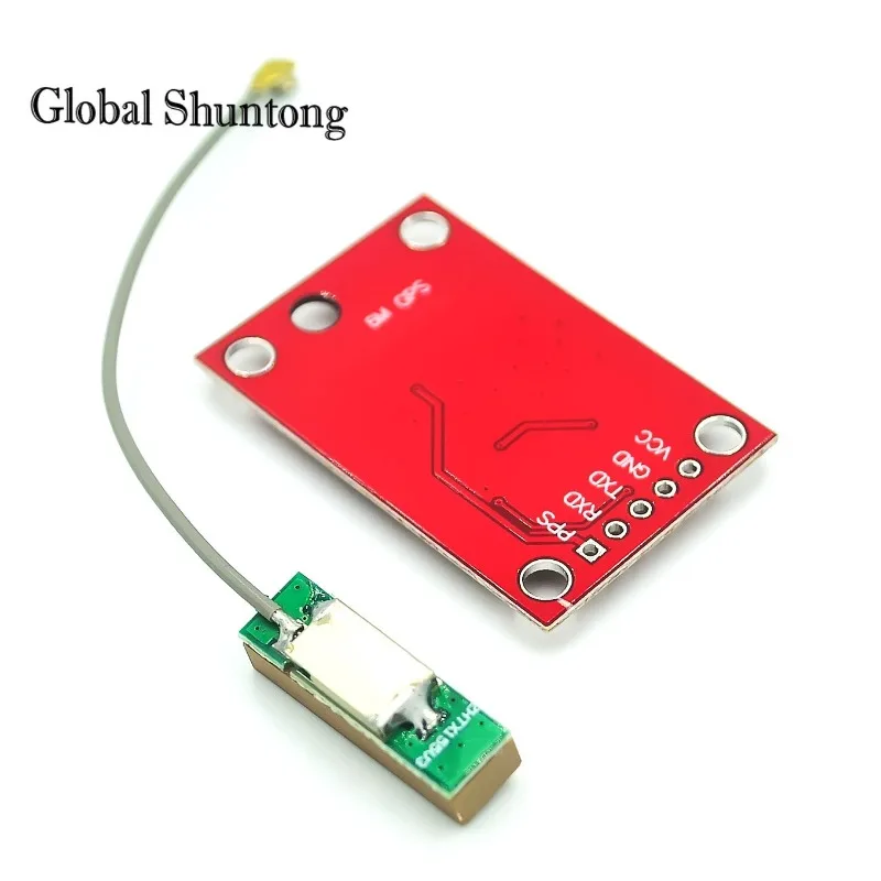 1PCS Red Board GY-NEO6MV2 NEO-6M GPS Module NEO6MV2 with Flight Control EEPROM MWC APM2.5 Large Antenna for Arduino with Antenna