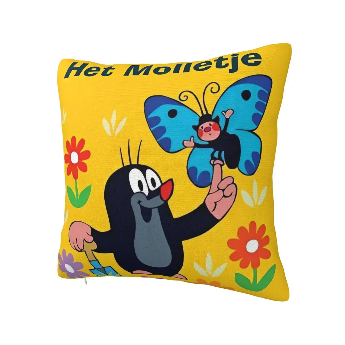 The Little Mole كيس وسادة فراشة الجدة غطاء وسادة تصميم ناعم غطاء الوسادة سادات ل أريكة غرفة نوم ديكور المنزل