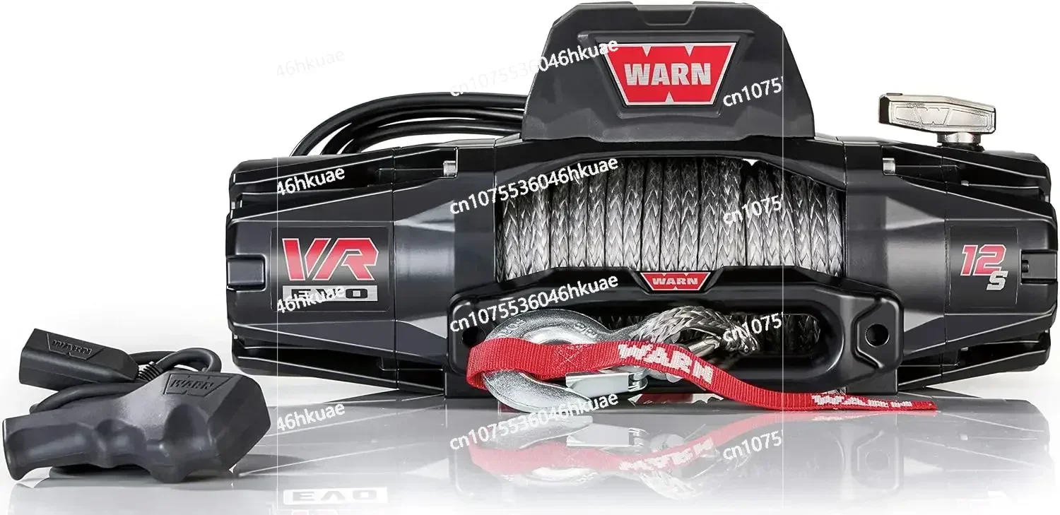 

103255 VR EVO 12-S 12V Winch With Synthetic Rope: 3/8" Diameter X 90' Length, 6 Ton (12,000 Lb) Pulling Capacity , B