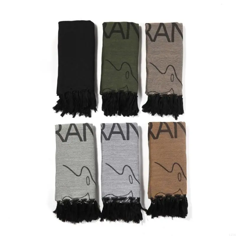 l5ya-レタージャカードシェマグスクエアスカーフクーフィーヤ多機能バンダナショールラップ