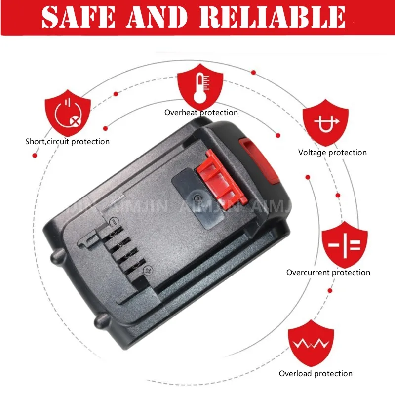 Li-ion Rechargeable Battery  20V 8000mAh Is Suitable For The Whole BLACK DECKER 20 Model
