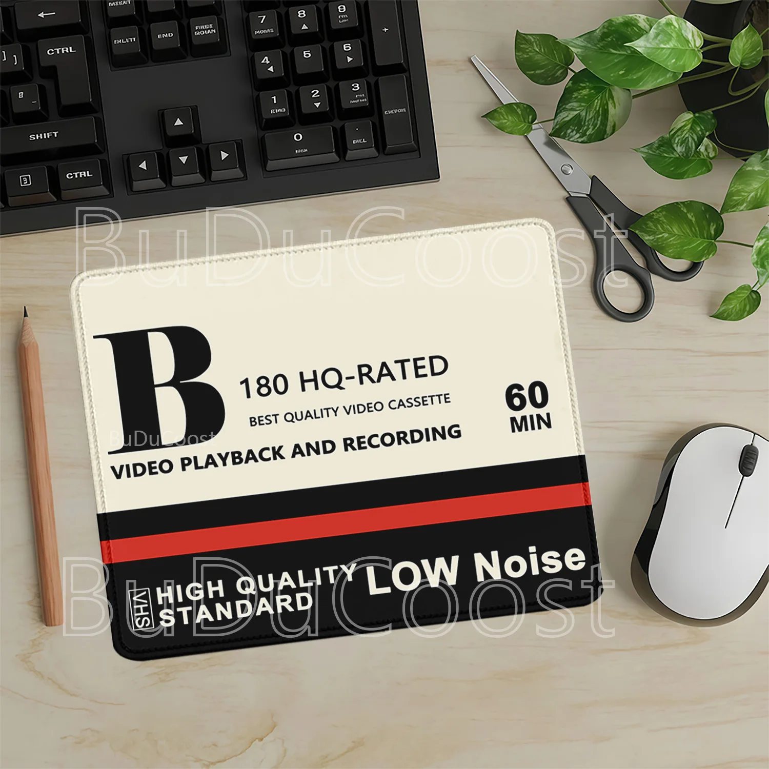 Mousepad Retro Style VHS Pc Office Accessories Small Size Gaming Mouse Pad PC Laptop Cabinets Non-slip Base HD Printing Desk Mat