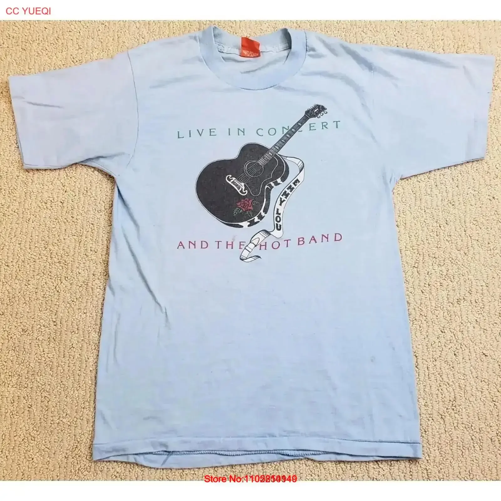 

Vtg Emmylou Harris And The Hot Band Live In Concert 70-х годов Tour Футболка XXS винтажная стираная мягкая стильная графика Универсальный винтаж