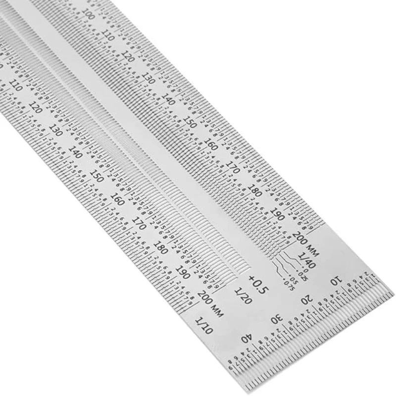 T-Type Hole Ruler High-Precision Scale Ruler Stainless Woodworking Scribing Mark Line Gauge Carpenter Measuring Tool