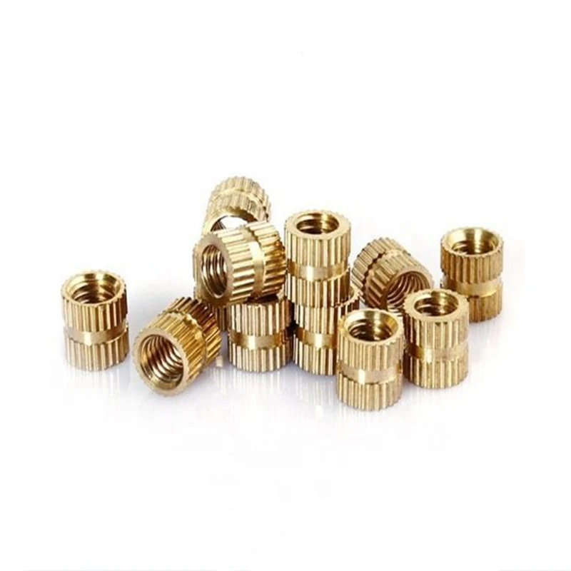 Knurling Kit Injection Nut Knurled Nuts Copper M2 M2.5 M3 Stainlness Steel Insert For Electrical 200/500pcs M2*l-3.5 M2.5*l-3.5