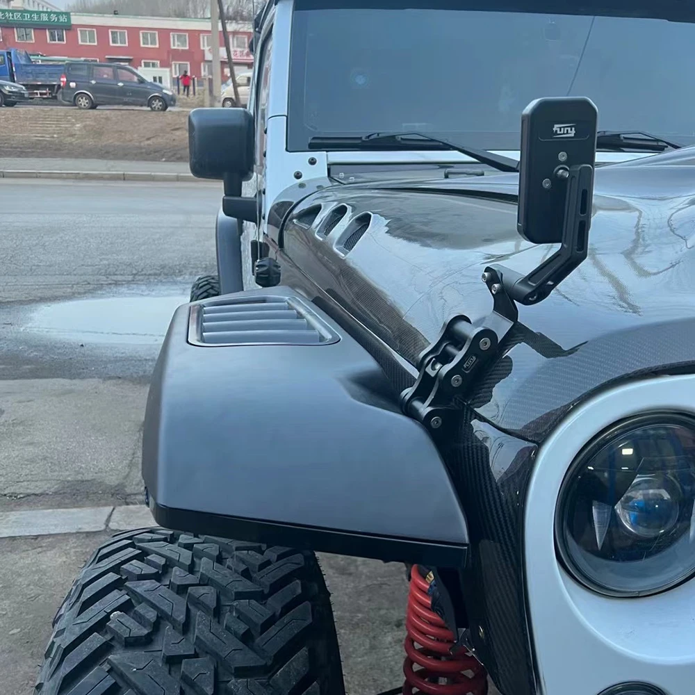 Lantsun JL1286 Fender Flares Front/Rear 4 PCS Aluminum Alloy Wheel Eyebrow for Jeep for Wrangler