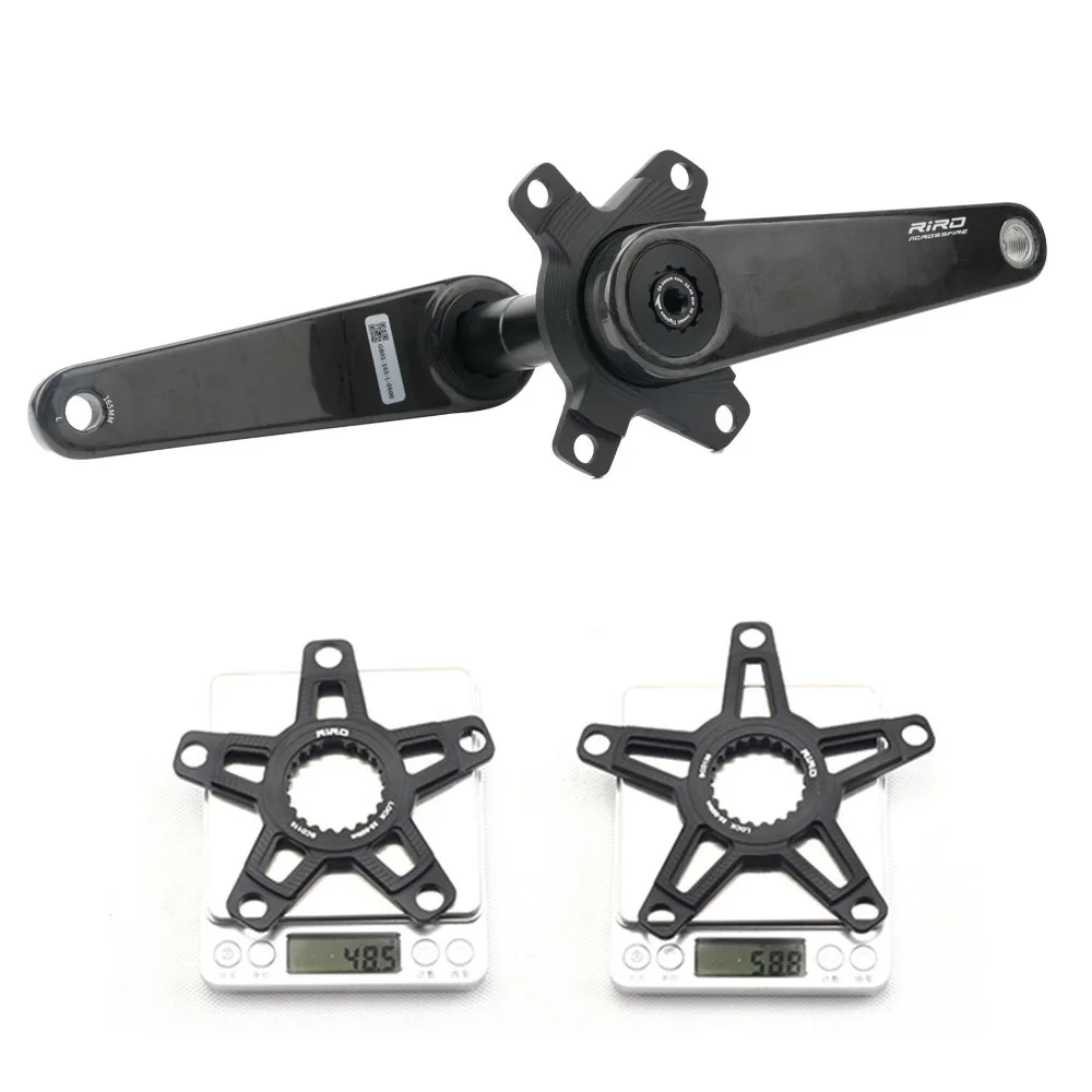 Platos y bielas de carbono de 165mm, 170mm, 172,5, 110, 130 BCD, plato de montaje directo de fibra de carbono para bicicleta de carretera, brazo de juego de manivela de bicicleta de 29MM