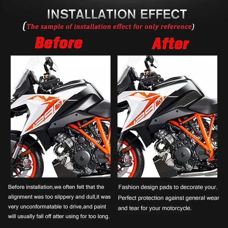 Per KTM 1290 Super Duke GT protezione moto antiscivolo adesivo serbatoio gas 2017 2018 2019 2020 2021 ginocchio 2022 grip trazione