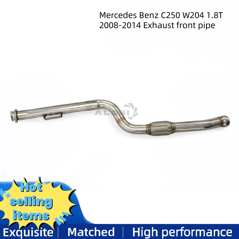 Exhaust front pipe for Mercedes Benz C250 W204 1.8T 2008-2014 Stainless steel exhaust pipe modification and upgrade