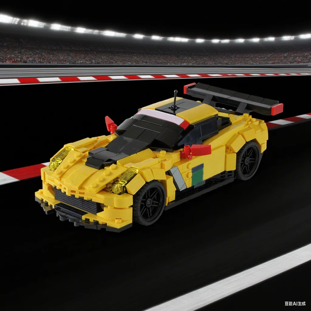 

687 шт. Chevroletes Corvettese C7.R LM GTE Pro Edition гоночный автомобиль трековый автомобиль MOC модель «сделай сам» строительные блоки игрушки на день рождения подарок