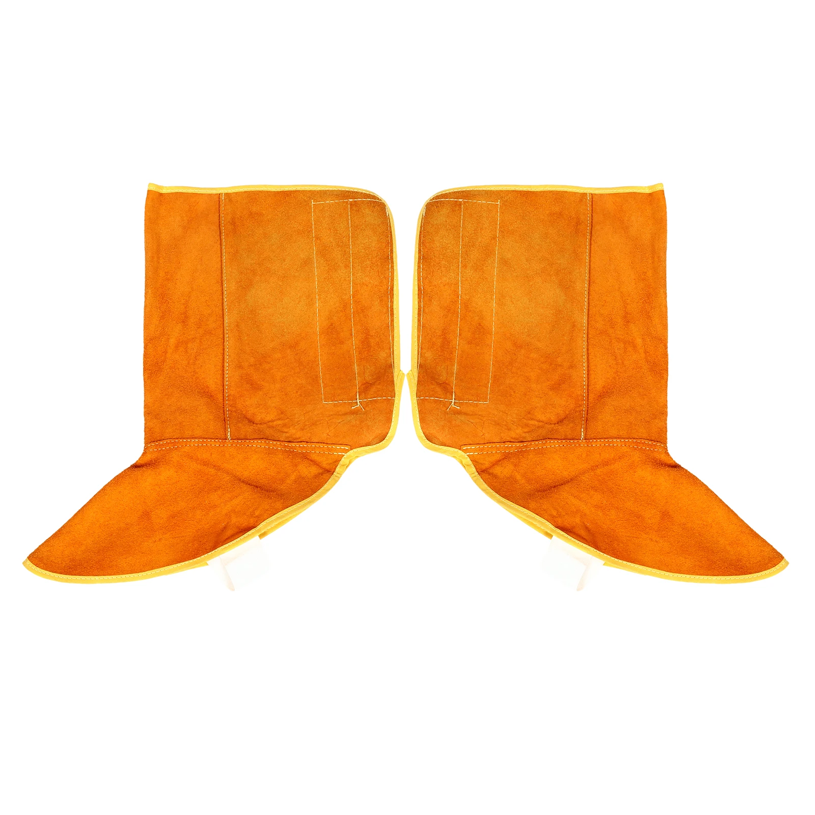 

Cowhide Foot Cover 1 Pair Durable Welding Protector Boot Sleeve Safety Shoe Cover for Construction Farming Oilfield Mining