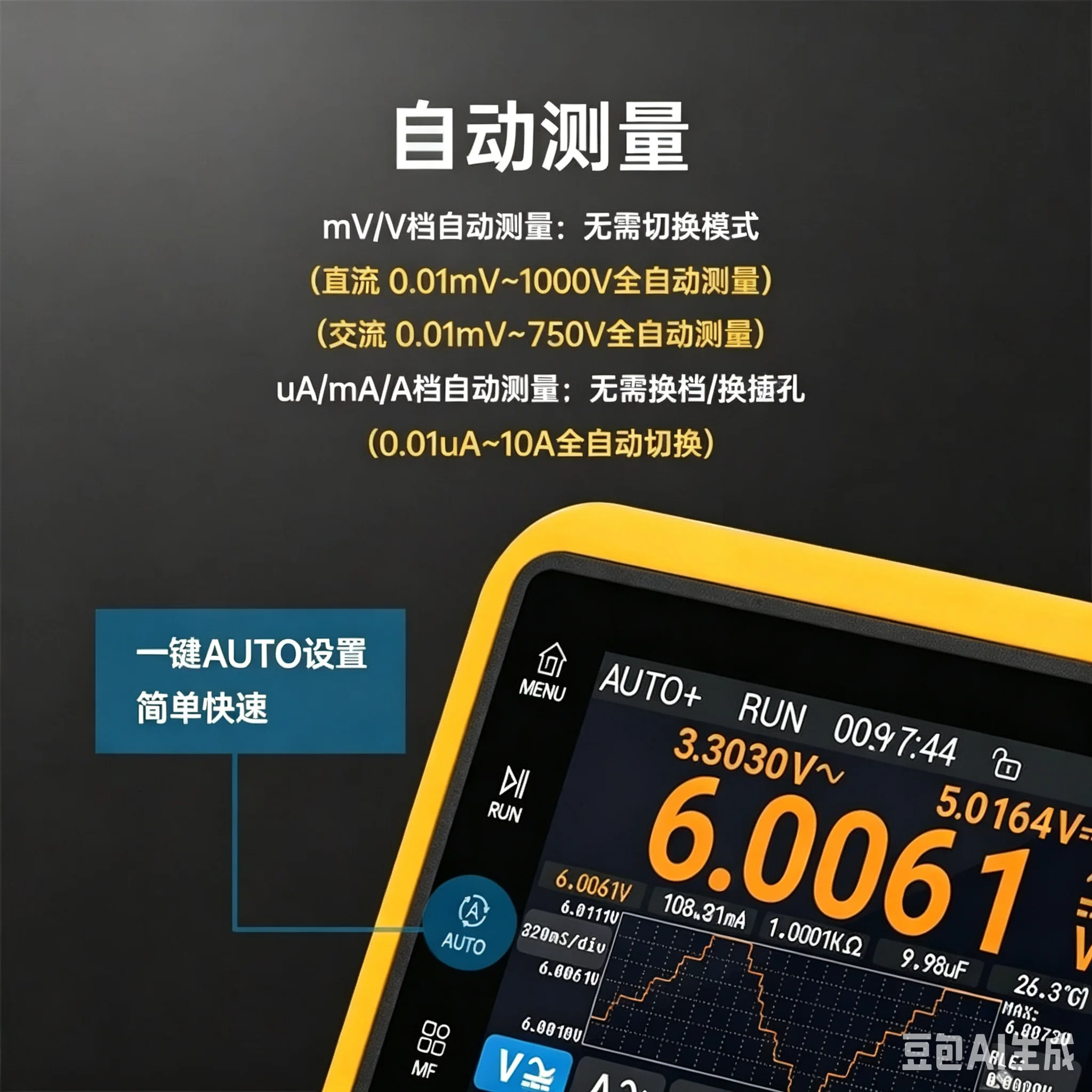 DM40 digital multimeter 4-bit half oscilloscope signal generator 3-in-1 handheld portable