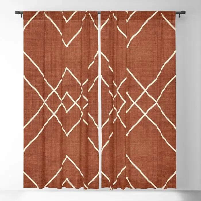 

Nudo In Rust Blackout Curtains 3D Print Window Curtains For Bedroom Living Room Decor Window Treatments