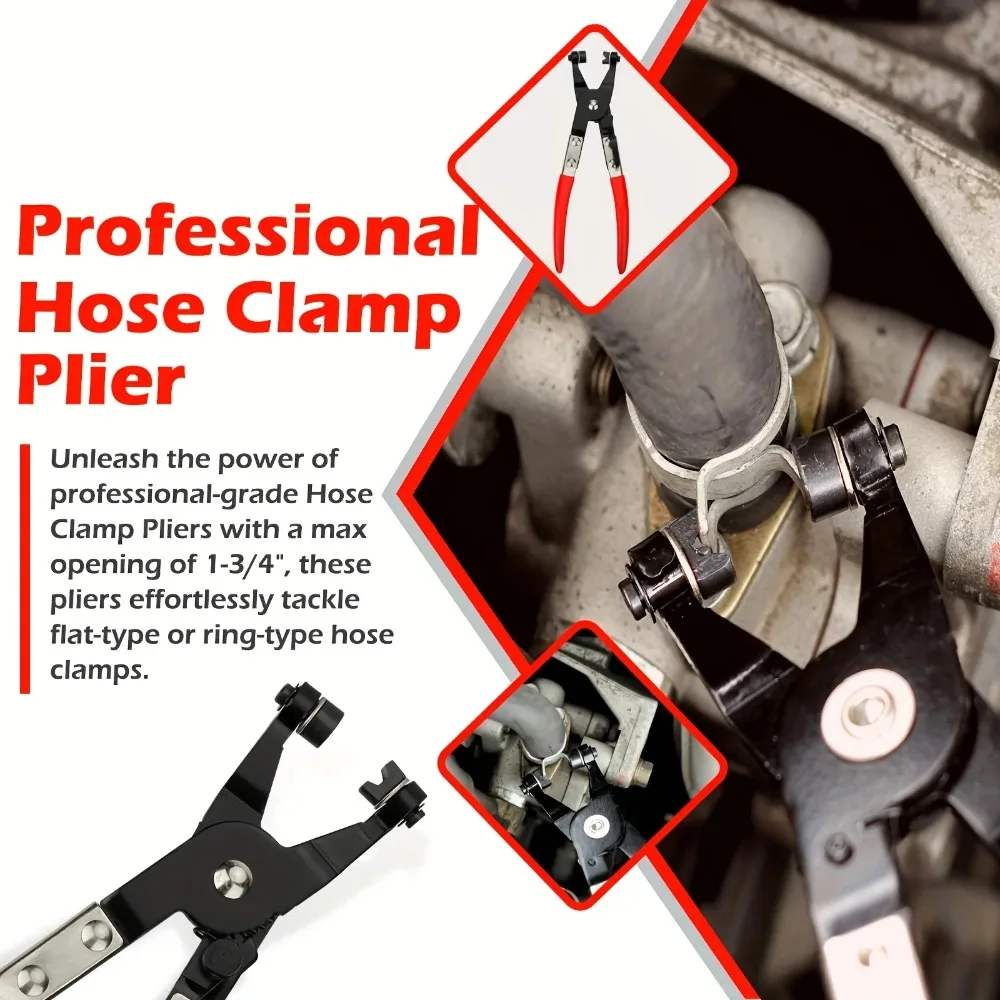 Professional Hose Clamp Pliers- Fuel Line Disconnection and Removal Tool Kit for Auto Repair Car Oil Pipe Separation Pliers image 6