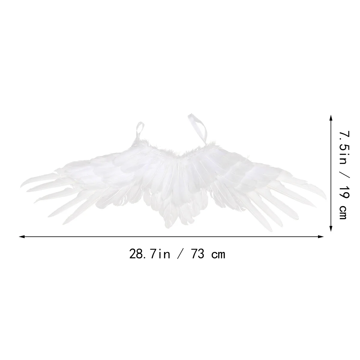 White Angel Wing Costume S for Adults Halloween Wedding Birthday Party Performance Props Wings Angle Wings