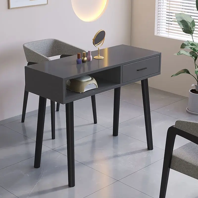 Nail art table Simple nail art shop table Single double nail art table Two layers with drawers
