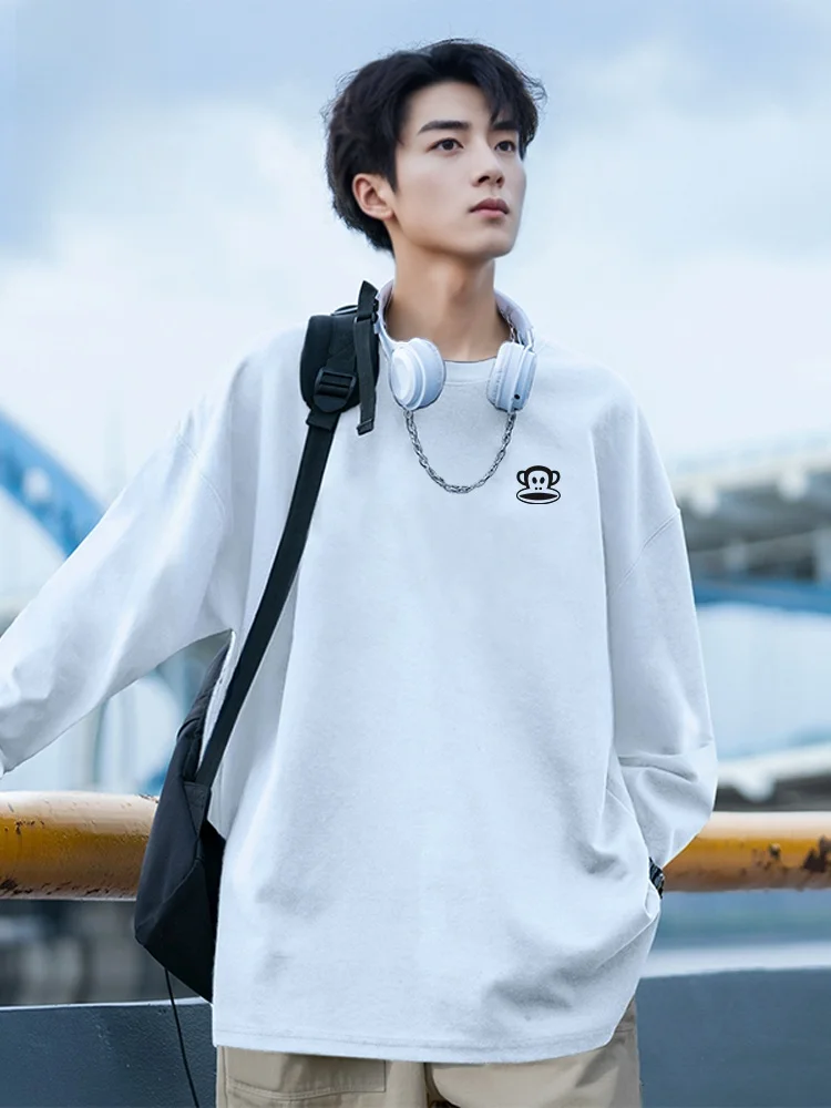 

Heavyweight Pure Cotton Long Sve T-irt ex Base irt Spring Autumn Sle oulder Top Breathable Print Yo...