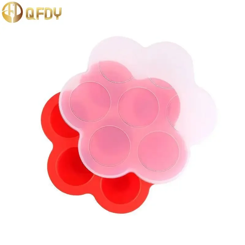 7 Holes Kitchen Storage & Organization Freezer Tray Can Be Reused Silica Gel Baby Food Preserved Egg Bite Mold Home Garden
