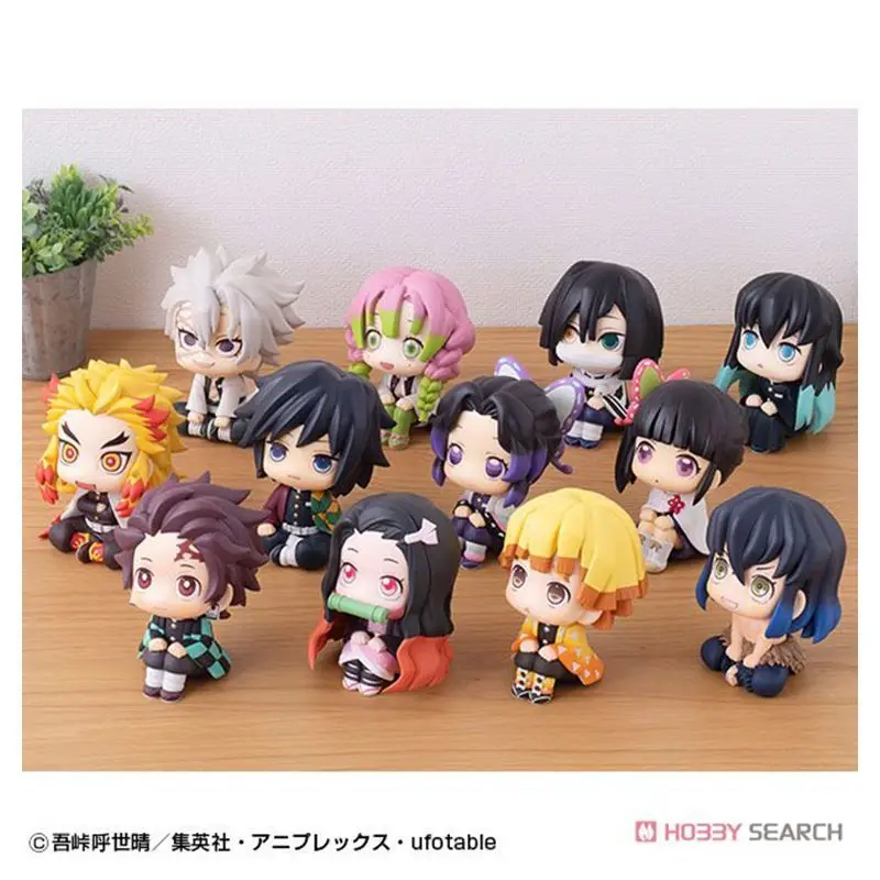 

Super Cute Demon Slayer Figures Tanjiro Nezuko Kyojuro Zenitsu Inosuke Kawaii Anime Peripherals Model Ornaments Collectible Gift