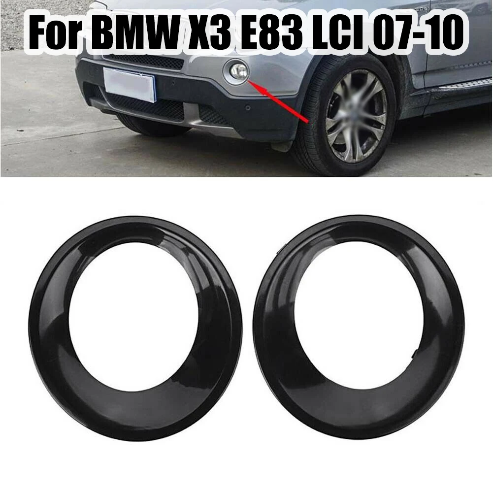 

2x Fog Light Lamp Cover Trim For BMW X3 E83 LCI 2007-2010 51113423789 51113423790 Car Accessories
