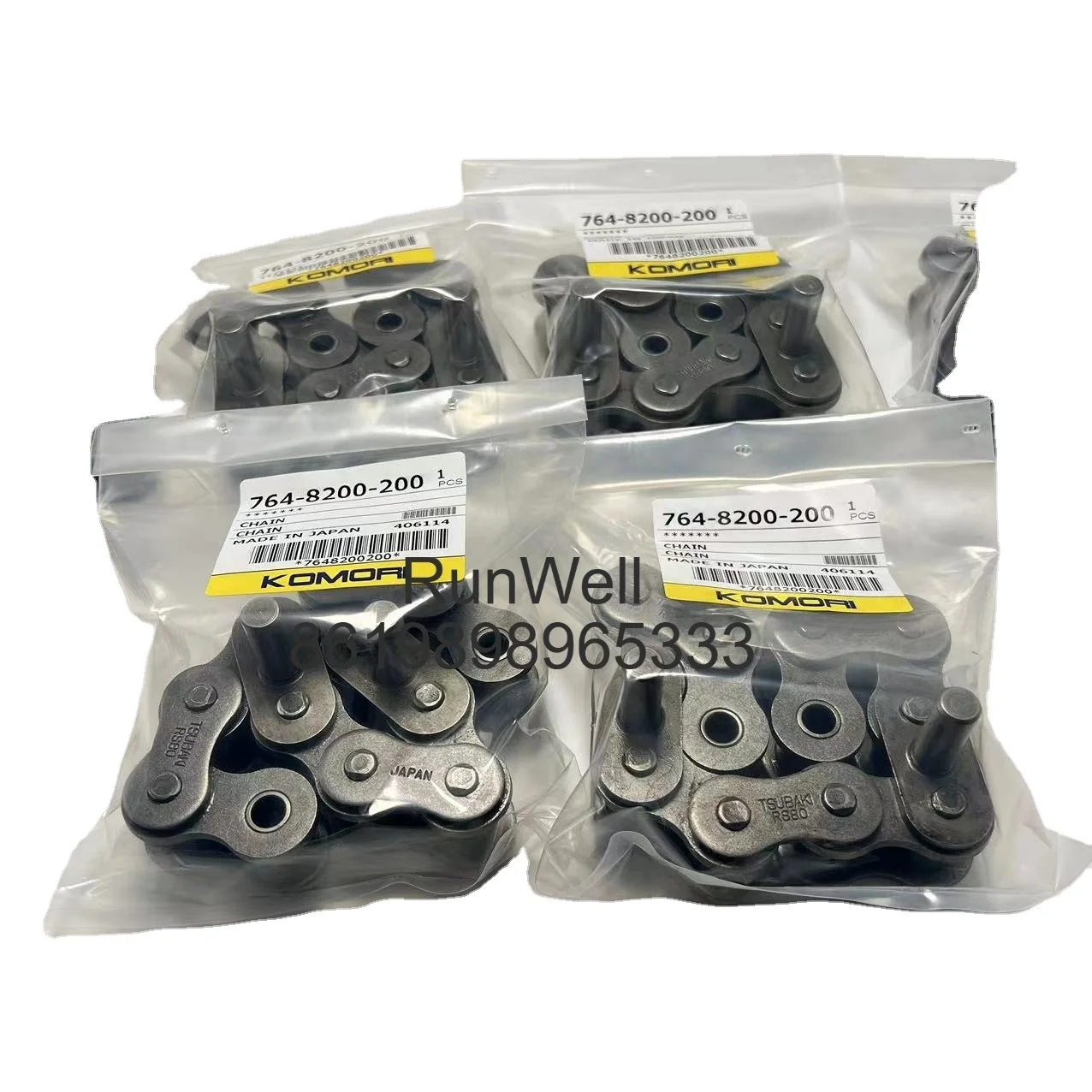 

Оригинальная цепь Komori, модель 764-8200-200, приводная цепь для L40 GL40 LS40, б/у, запчасть