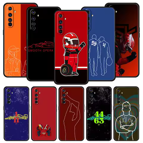 F1 Number 33 Phone Case For Realme 12 11 10 9 8 5G 7 6 GT5 GT3 GT2 Pro Plus C21 C11 C25 C35 GT Neo 2 3 3T 5 Soft Cover