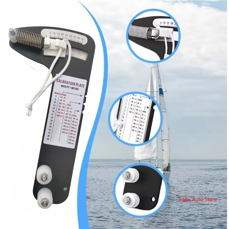 800lbs Sailboat Rigging Tension Gauge Professional Aluminum Alloy Sturdy Accurate Wire Rope Standing Tool Replacement