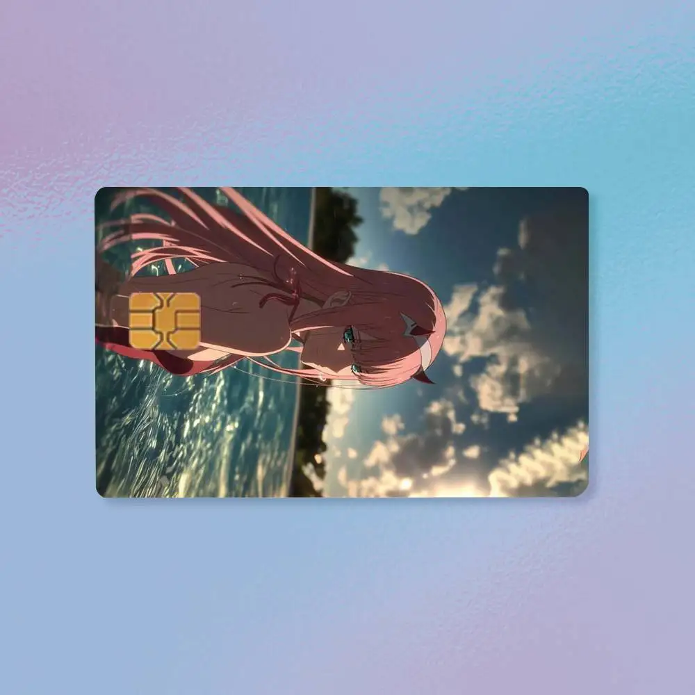 D-DARLING in the FRANXX  Credit Card HD Stickers Premium matte film effectively prevents fingerprints and daily abrasion.