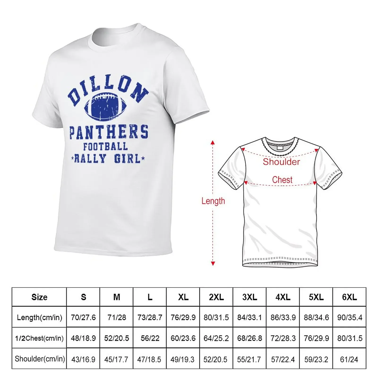 New Dillon Panthers Football Rally Girl // FNL FanArt T-Shirt baggy shirts plus sizes mens clothing