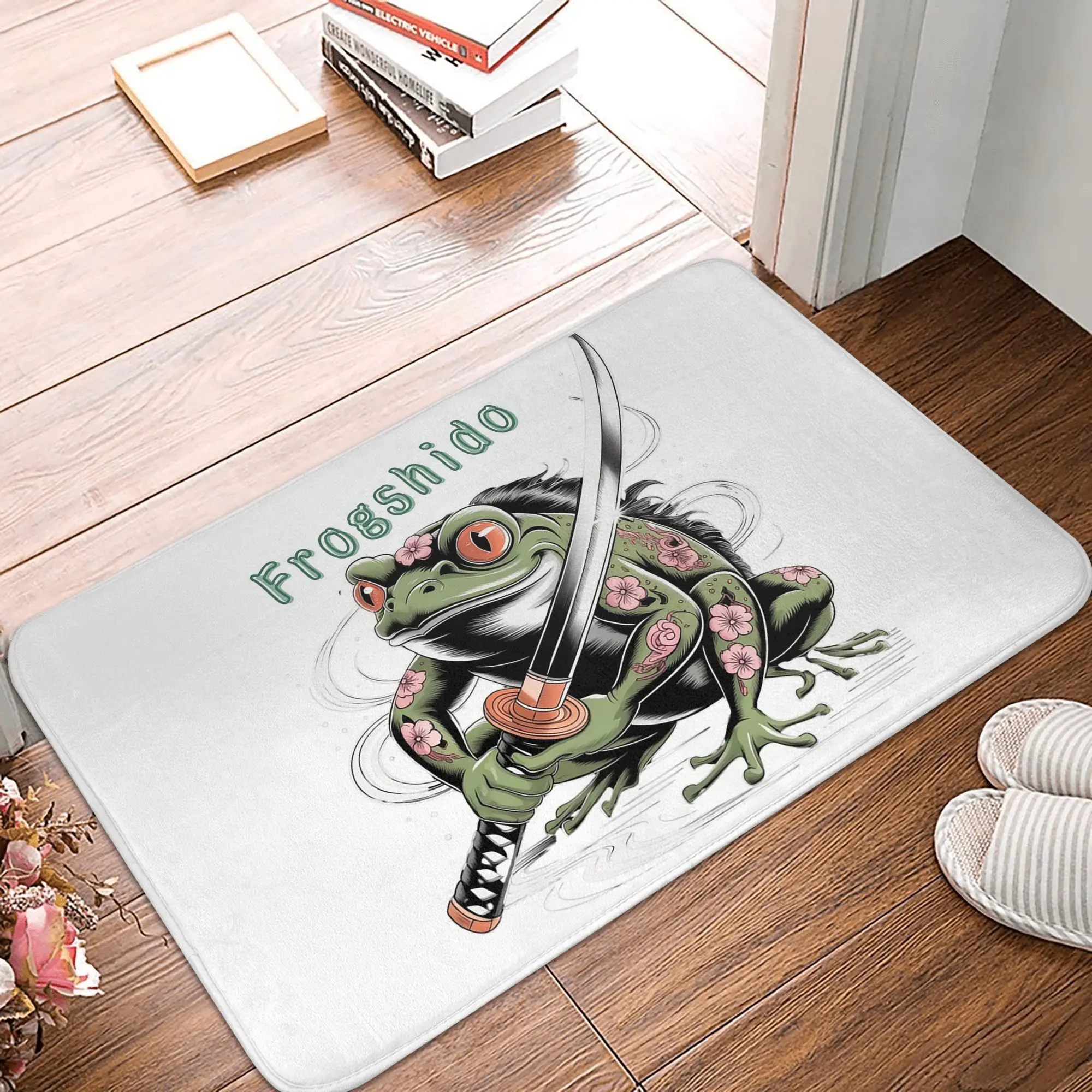 No risk no reward  Frogshido Anti-slip Doormat Floor Mat oil proof Carpet Rug for Kitchen Entrance Home Balcony Footpad Mats
