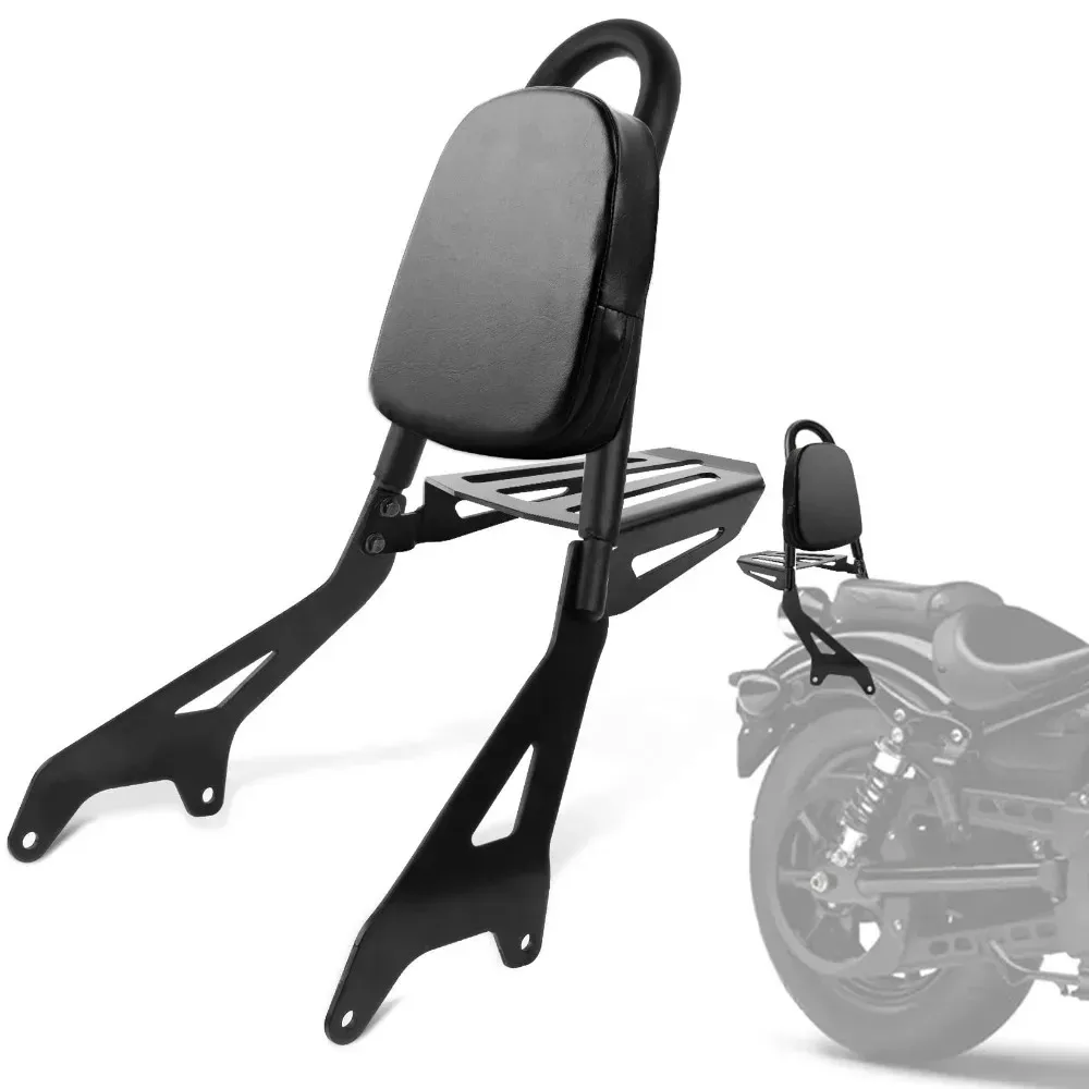 

Motorcycle Backrest Sissy Bar with Luggage Rack with Shelf Carrier for YAMAHA Star XVS950 Bolt XV950 R-spec 2013-2023