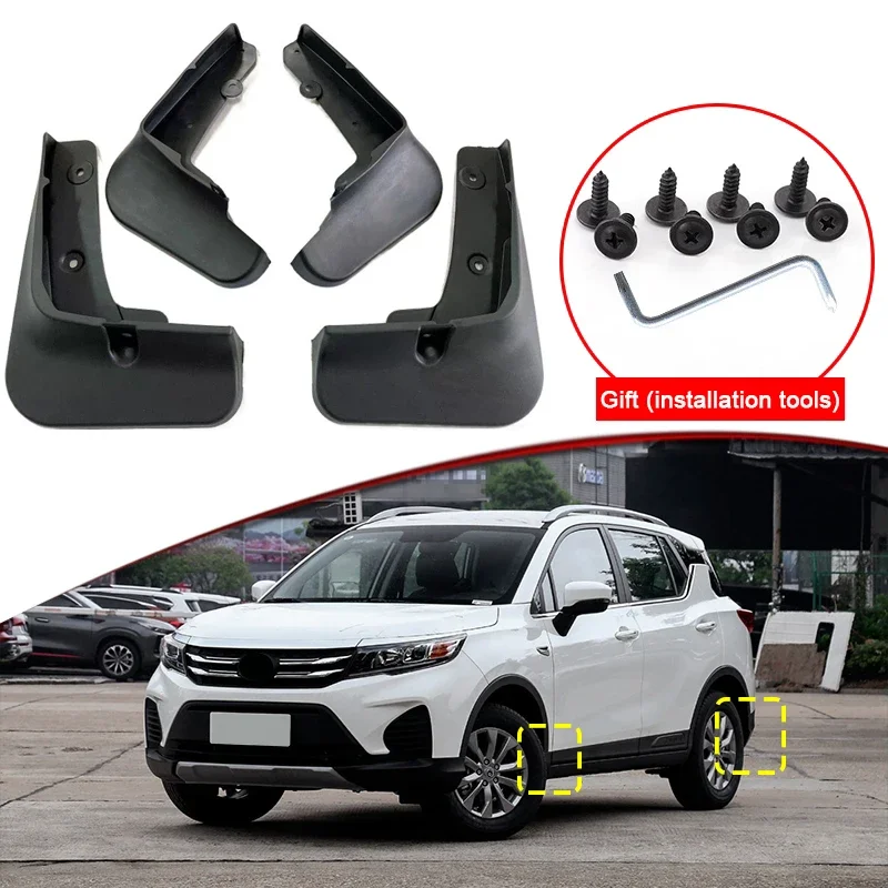 

Car Styling For Trumpchi GAC GS3 2021-2023 ABS Car Mud Flaps Splash Guard Mudguards MudFlaps Front Rear Fender Auto Accessories