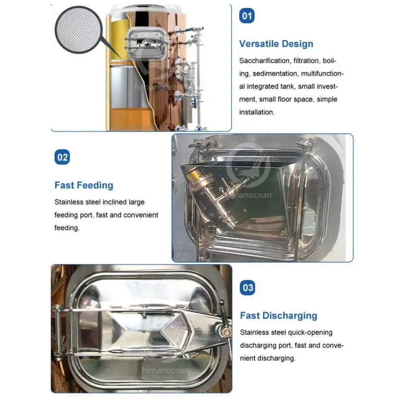 50L 200L 300L 1000L كرافت البيرة مايكرو مصنع الجعة الصغيرة البيرة الصغيرة المشروب غلاية مصنع الجعة السعر #4