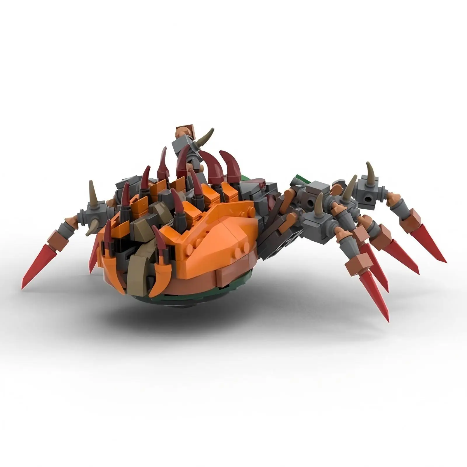 MOC 빌딩 블록 348개 창의적인 동물 시리즈 스파이더 킹 조립 어린이 생일 선물 장난감 세트