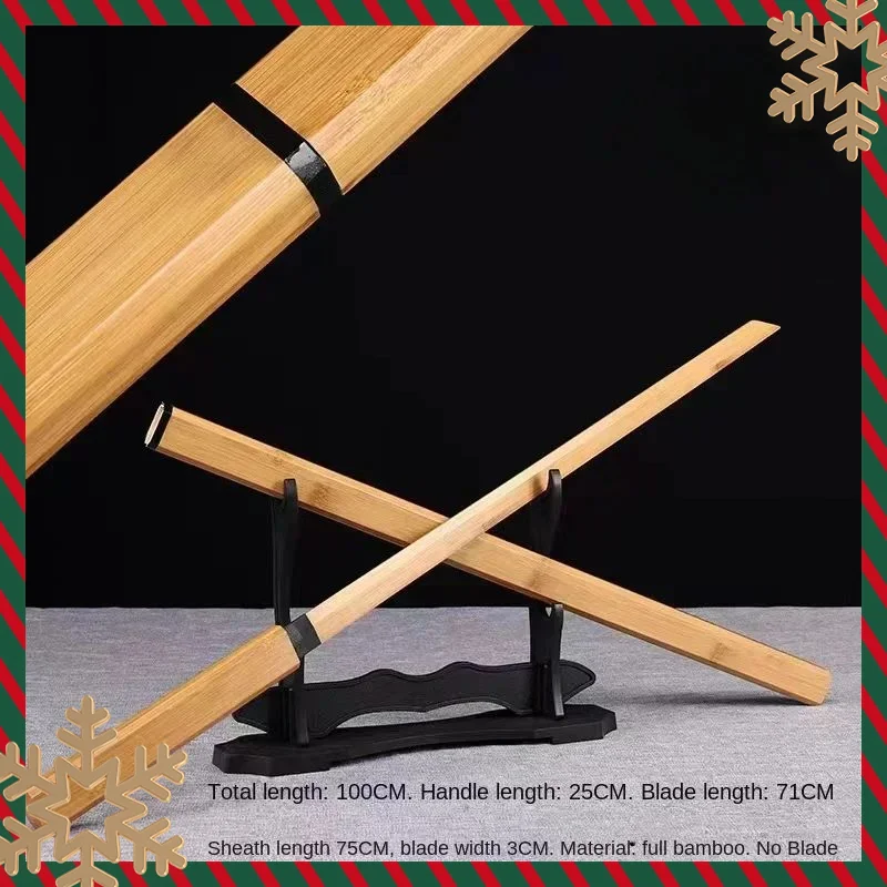 Tang horizontal sword, bamboo sword, kendo samurai, martial arts, duel, fencing training, Tang knife, wooden sword, bamboo sword